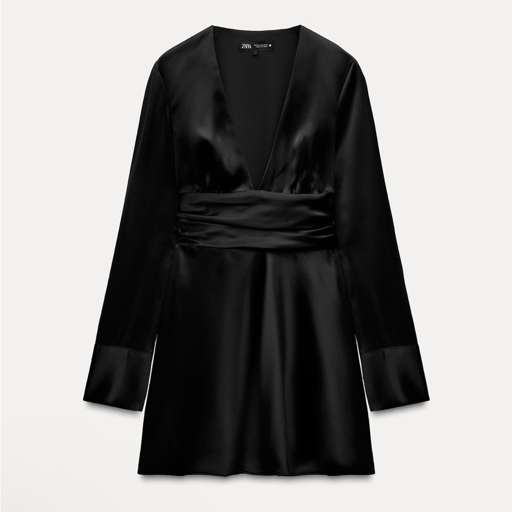 Zara Black Satin